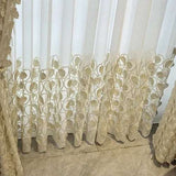 Chenille Embroidered Curtain Curtains Julia M Home & Kitchen Yarn-1pcs W250cm H250cm Hook