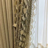 Chenille Embroidered Curtain Curtains Julia M Home & Kitchen B-1pcs W200cm H200cm Pull pleated