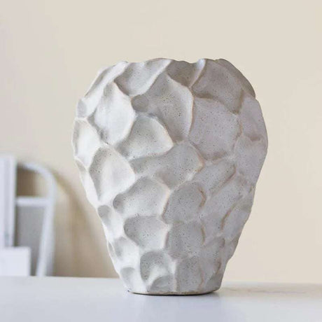 Modern Pleated Ceramic Flower Pot Pleated Ceramic Flower Pot Julia M Home & Kitchen   