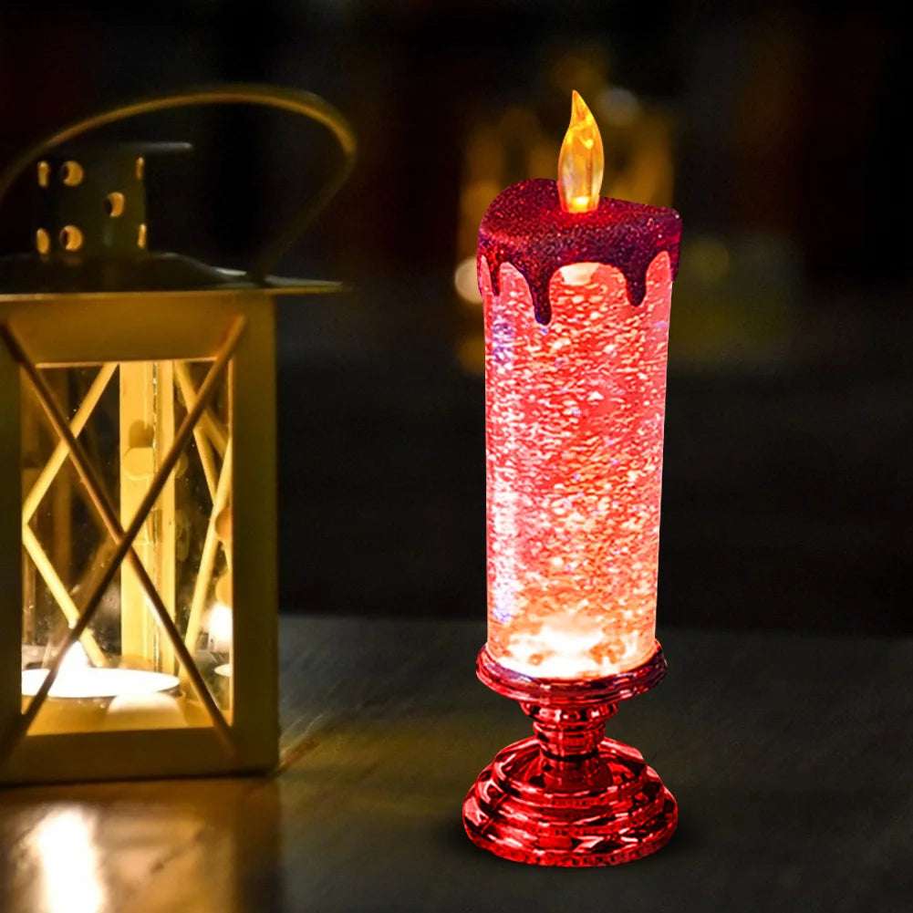 7-Color Gradient LED Crystal Candle led candles Julia M Home & Kitchen Red United States 