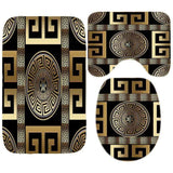 Elegant Geometric Meander Mandala Bathroom Set bathroom accessories Julia M Home & Kitchen   