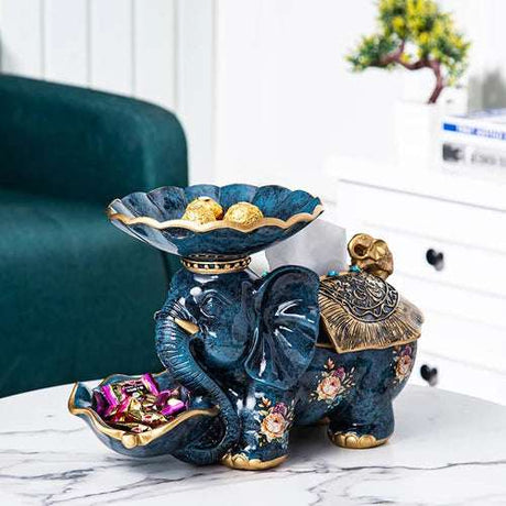 Elephant Resin Tissue Box Holder 🐘 decorative tissue holder Julia M Home & Kitchen I  