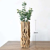 "Geometric Wood Vase: Handcrafted Tabletop Decoration" handmade vases Julia M Home & Kitchen A  