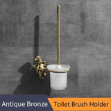 Gold Bathroom Hardware Set 🚽🛁🪣 bathroom hardware Julia M Home & Kitchen Toilet brush holder  