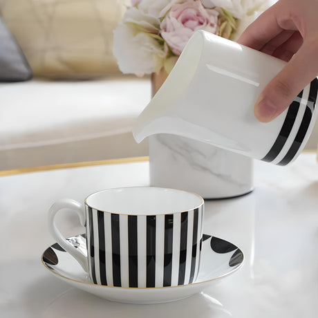 Julia M Lifestyles Ceramic Coffware Set - 11/15 Pieces Wedding Gift Coffee & Tea Sets Julia M Home & Kitchen   