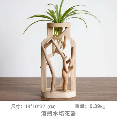 Handcrafted Wooden Flower Pot handmade wooden vases Julia M Home & Kitchen A  