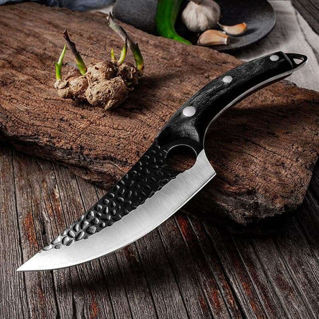 Handmade Stainless Steel Kitchen and Outdoor Knife Kitchen Knives Handmade Julia M Home & Kitchen Black without cover  