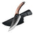Handmade Stainless Steel Kitchen and Outdoor Knife Kitchen Knives Handmade Julia M Home & Kitchen Brown with cowhide  