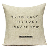 Motto Letters Printed Home Decor Cushion Covers Polyester Black White Pillow Cover Sofa Bed Car Decorative Pillow Case motto letters pillow cases Julia M Home & Kitchen 8 45x45cm 