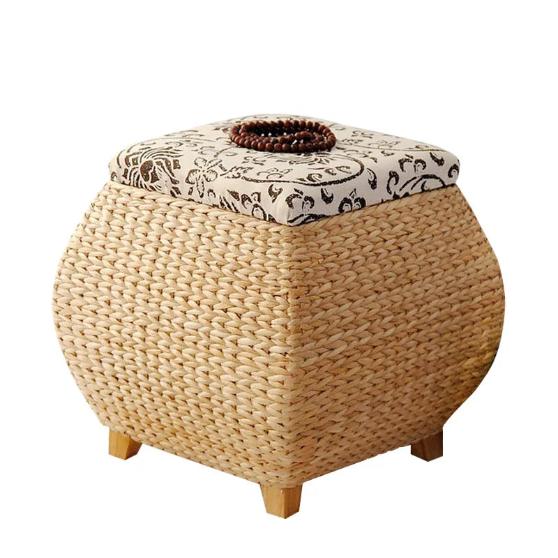 Countryside Chic Rattan Wooden Storage Bench Wooden Storage Bench Julia M Home & Kitchen   