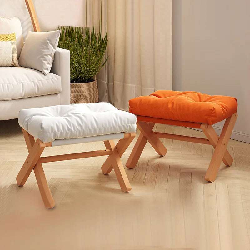 Foldable Wooden Multi-Purpose Stool low stool Julia M Home & Kitchen   