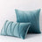 Velvet Colorful Cushion Cover pillow covers Julia M Home & Kitchen 8 aqua green 30x50cm no filling 