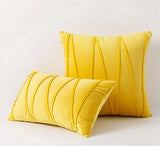 Velvet Colorful Cushion Cover pillow covers Julia M Home & Kitchen 3 yellow 30x50cm no filling 