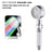LED Hand Shower Head with Water Saving Filter High Pressure Rainfall Nozzle Bathroom Accessory Mounts Julia M Home & Kitchen Red  