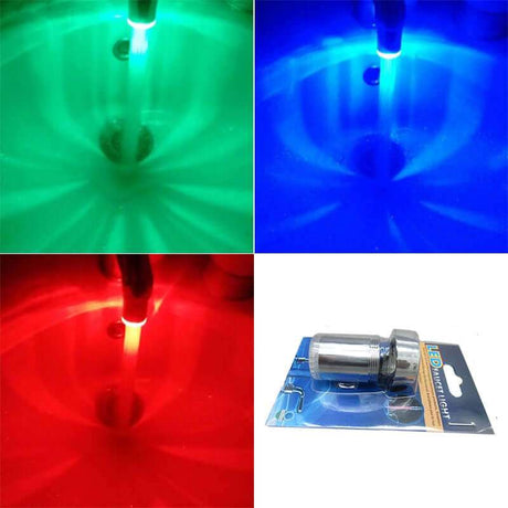 LED Temperature Sensitive 3-Color Light-up Faucet Kitchen Bathroom Glow Water Saving LED Faucet Julia M Home & Kitchen   