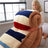 Winter Warmth Duo Quilt super warm lamb quilt winter blanket Julia M Home & Kitchen Stripe 150x200cm 1500g
