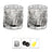 Luxury Crystal Whiskey Glass Set with Coasters whiskey glasses Julia M Home & Kitchen two pcs  
