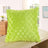 Luxury Golden Plush Fur Cushion Cover throw pillows Julia M Home & Kitchen green 1  