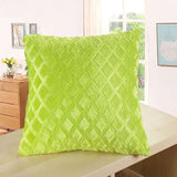 Luxury Golden Plush Fur Cushion Cover throw pillows Julia M Home & Kitchen green 1  