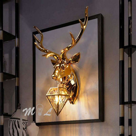 Modern Antler Wall Lamp wall light fixtures Julia M Home & Kitchen   