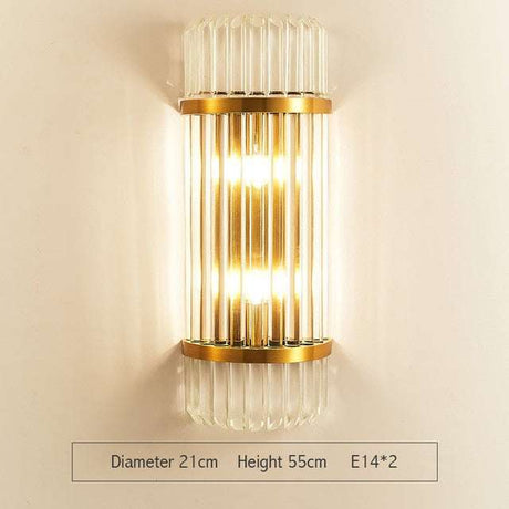 Modern Light Luxury Crystal Gold Wall Lamps wall light fixtures Julia M Home & Kitchen wall lamp08 China Warm light