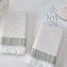 Multifunctional Household Striped Cotton Absorbent Towel towels Julia M Home & Kitchen green 34X75CM 1pc