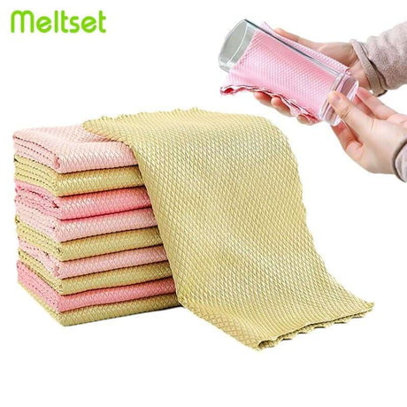 No Trace Glass Cleaning Towel - Say Goodbye to Smudges and Streaks - Superior Absorbency for Crystal Clear Glass kithen Julia M Home & Kitchen   