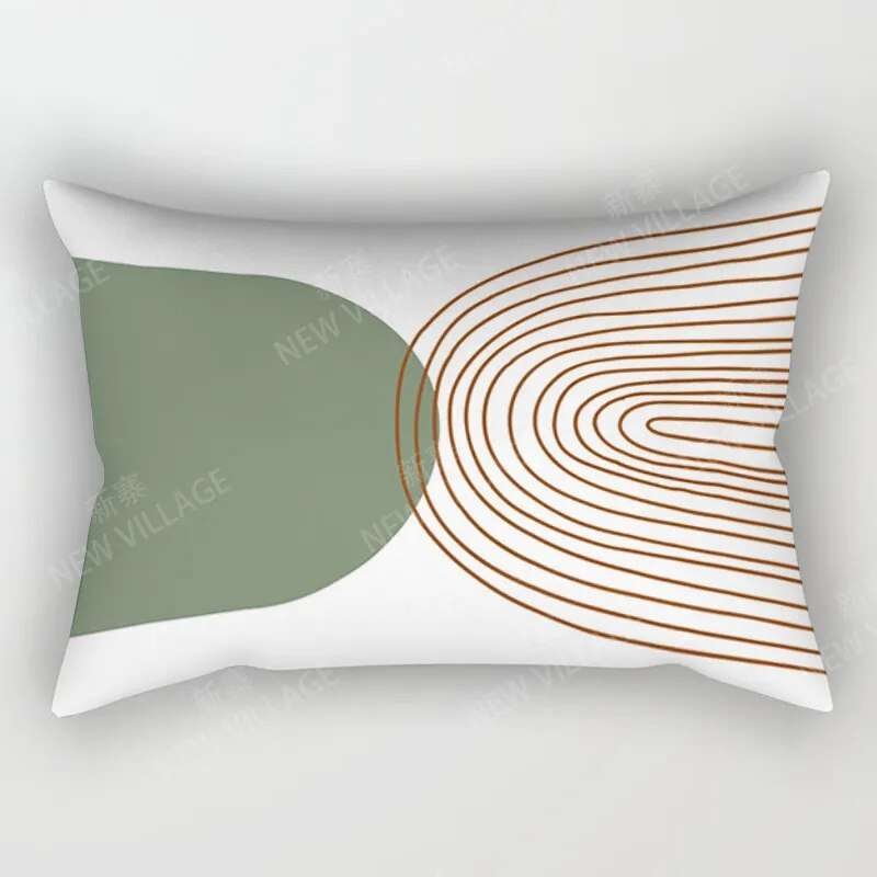 Nordic Boho Geometric Plush Pillow Cover throw pillow covers Julia M Home & Kitchen 22114yzt-000185- 300mmx500mm CN