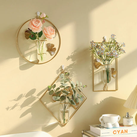 Scandinavian Style Hand - Painted Artificial Flower Wall Decor by Julia M - Julia M LifeStyles