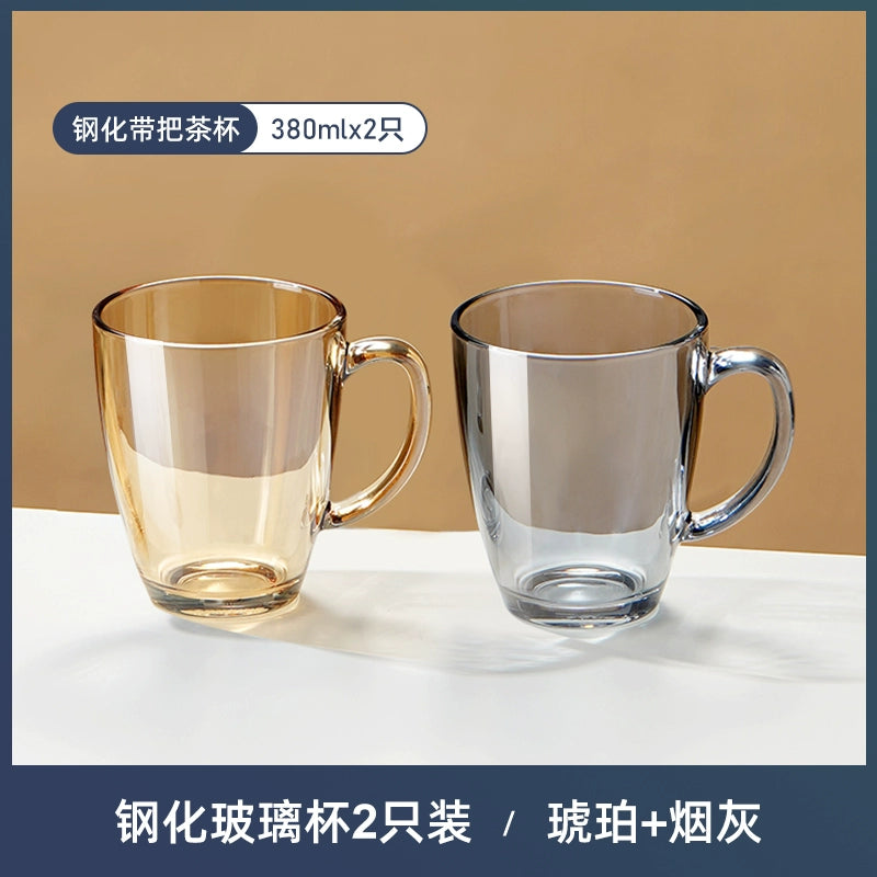 Julia M Lifestyles Drop-Resistant Tempered Glass Mug 380ml