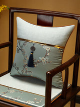 Luxury New Chinese Rectangle Throw Pillow Cushion for Living Room - Julia M LifeStyles