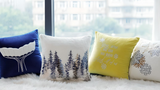 Pine Snow White Plush Sofa Bed Cushion - Julia M LifeStyles