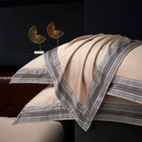 Premium Pima Cotton 4-Piece Bed Sheet Set in Geometric Design