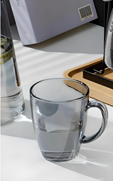 Julia M Lifestyles Drop-Resistant Tempered Glass Mug 380ml