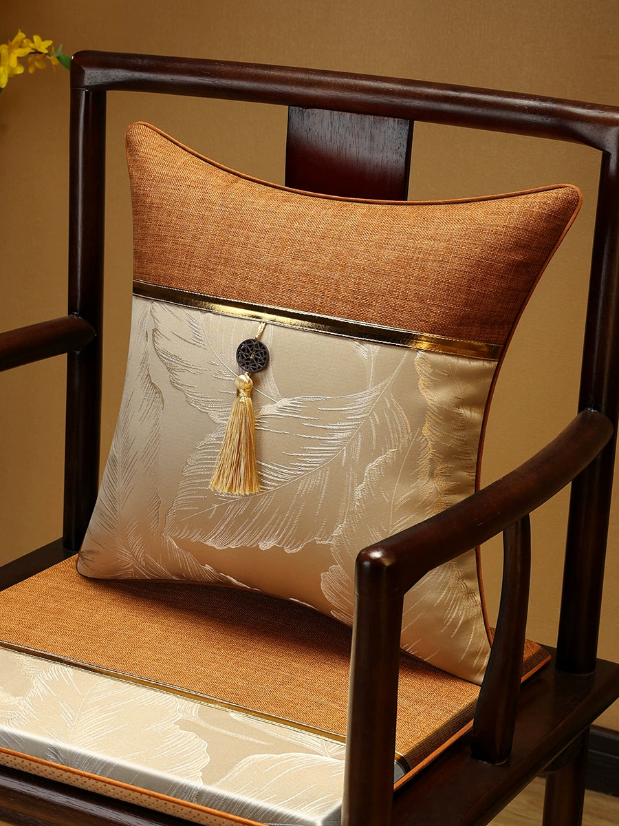 Luxury New Chinese Rectangle Throw Pillow Cushion for Living Room