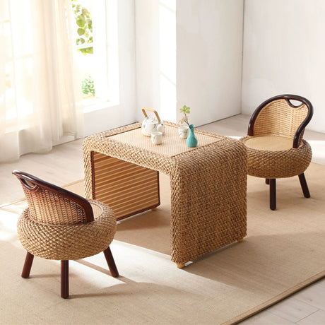 Rattan Living Room Table and Chair Combination Deck Kung Fu Tea Table - Julia M LifeStyles