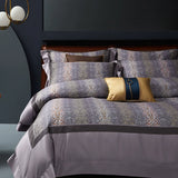 Premium Pima Cotton 4-Piece Bed Sheet Set in Geometric Design