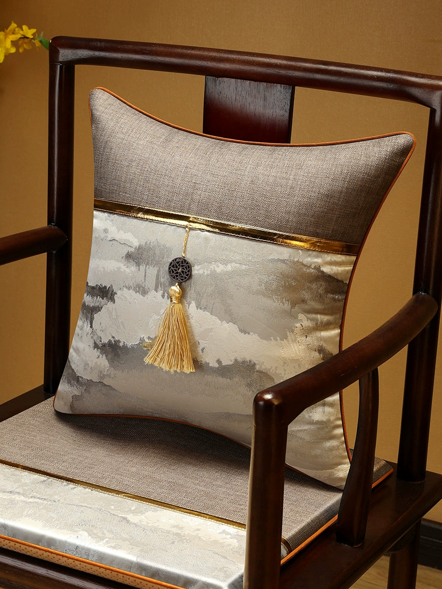 Luxury New Chinese Rectangle Throw Pillow Cushion for Living Room - Julia M LifeStyles