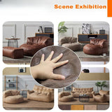 Leather Lazy Bean Bag Chair Cover Leather Lazy Bean Bag Chair Cover Julia M Home & Kitchen   
