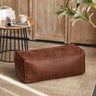 Leather Lazy Bean Bag Chair Cover Leather Lazy Bean Bag Chair Cover Julia M Home & Kitchen brown-long stool cover 