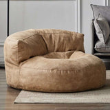 Leather Lazy Bean Bag Chair Cover Leather Lazy Bean Bag Chair Cover Julia M Home & Kitchen beige-sofa cover 