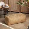 Leather Lazy Bean Bag Chair Cover Leather Lazy Bean Bag Chair Cover Julia M Home & Kitchen beige-long stool cover 