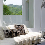 Plush Gradient Fur Sofa Pillow cushion covers Julia M Home & Kitchen   