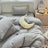 Princess Velvet Bedding Set Duvet cover sets Julia M Home & Kitchen Grey 1.5m 