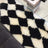 Retro Checkerboard Fluffy Fur Rug throw blanket fluffy rug Julia M Home & Kitchen A 60x180cm 
