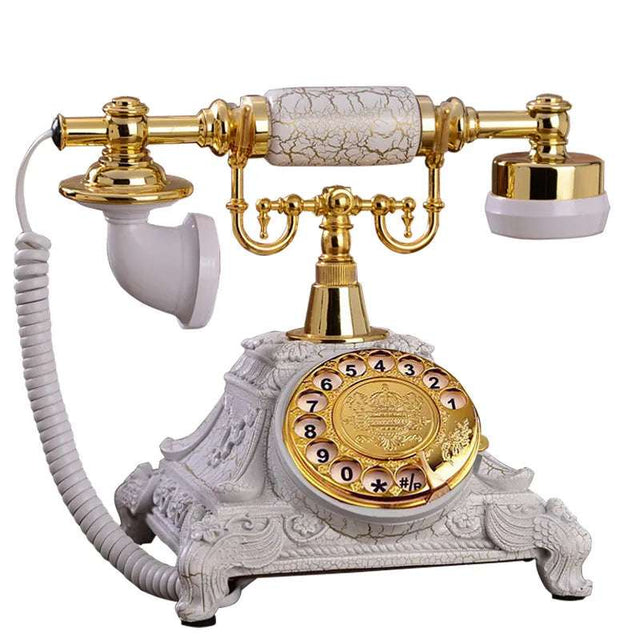 Vintage Resin Rotating Dial Landline Phone decor Julia M Home & Kitchen   