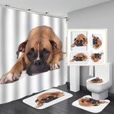 Cute Dog Digital Print Labrador Shower Curtain Waterproof Bathroom Curtain Set with Hooks Home Decor Bathroom Curtains - Julia M LifeStyles