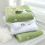 Women Bath Bathroom Embroidered Avocado Cotton Towel Face Towel Adult Soft Absorbent