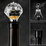 "Modern Glass Wine & Champagne Stopper" red wine stoppers Julia M LifeStyles E 15MM-20MM  