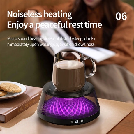 Coffee Cup Heater USB Heating Pad Coaster 4 Temperature Setting Electic Milk Tea Water Thermostatic Cup Warmer For Home Office